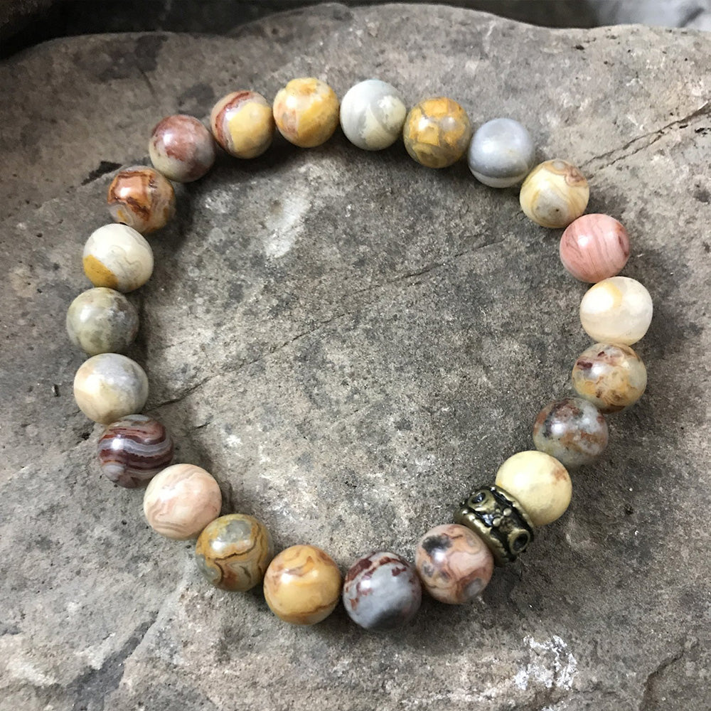 Crazy Lace Agate Bracelet