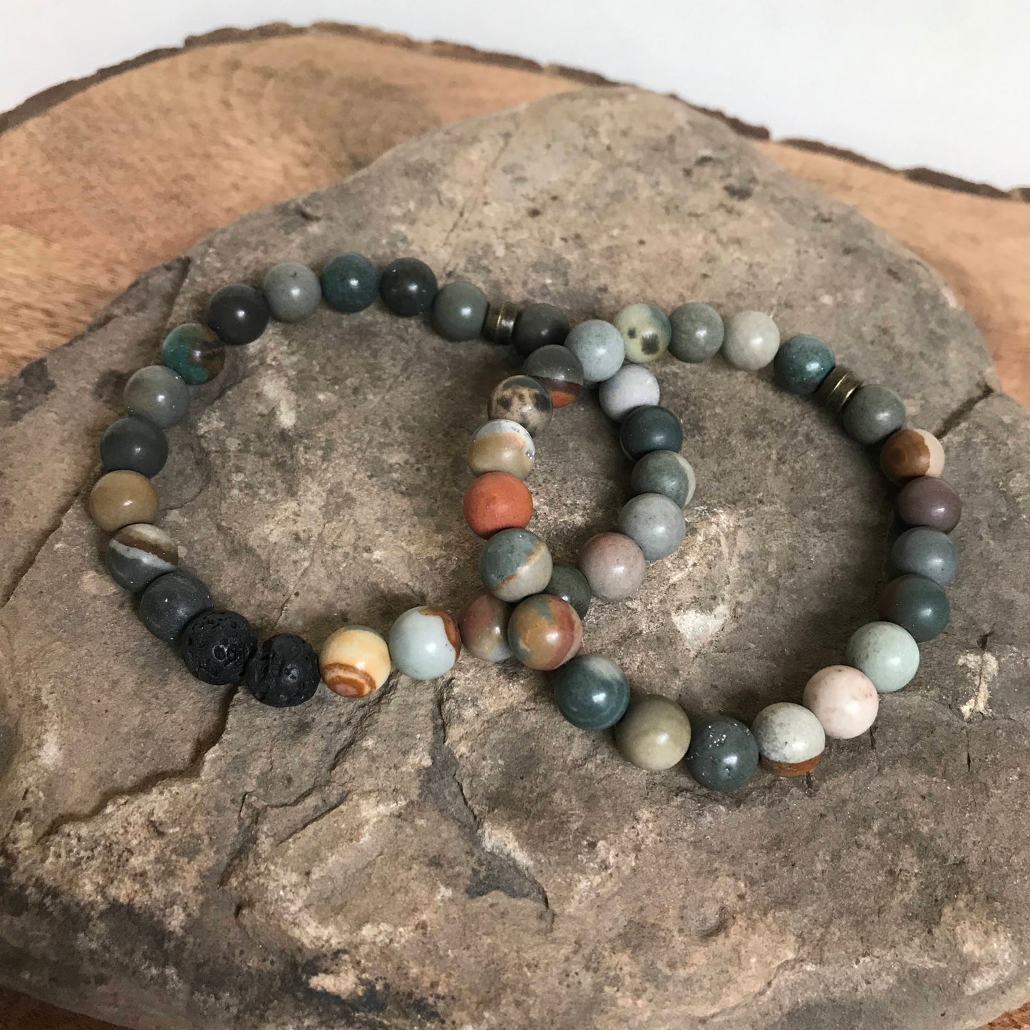 Polychrome Jasper Bracelet - Matte