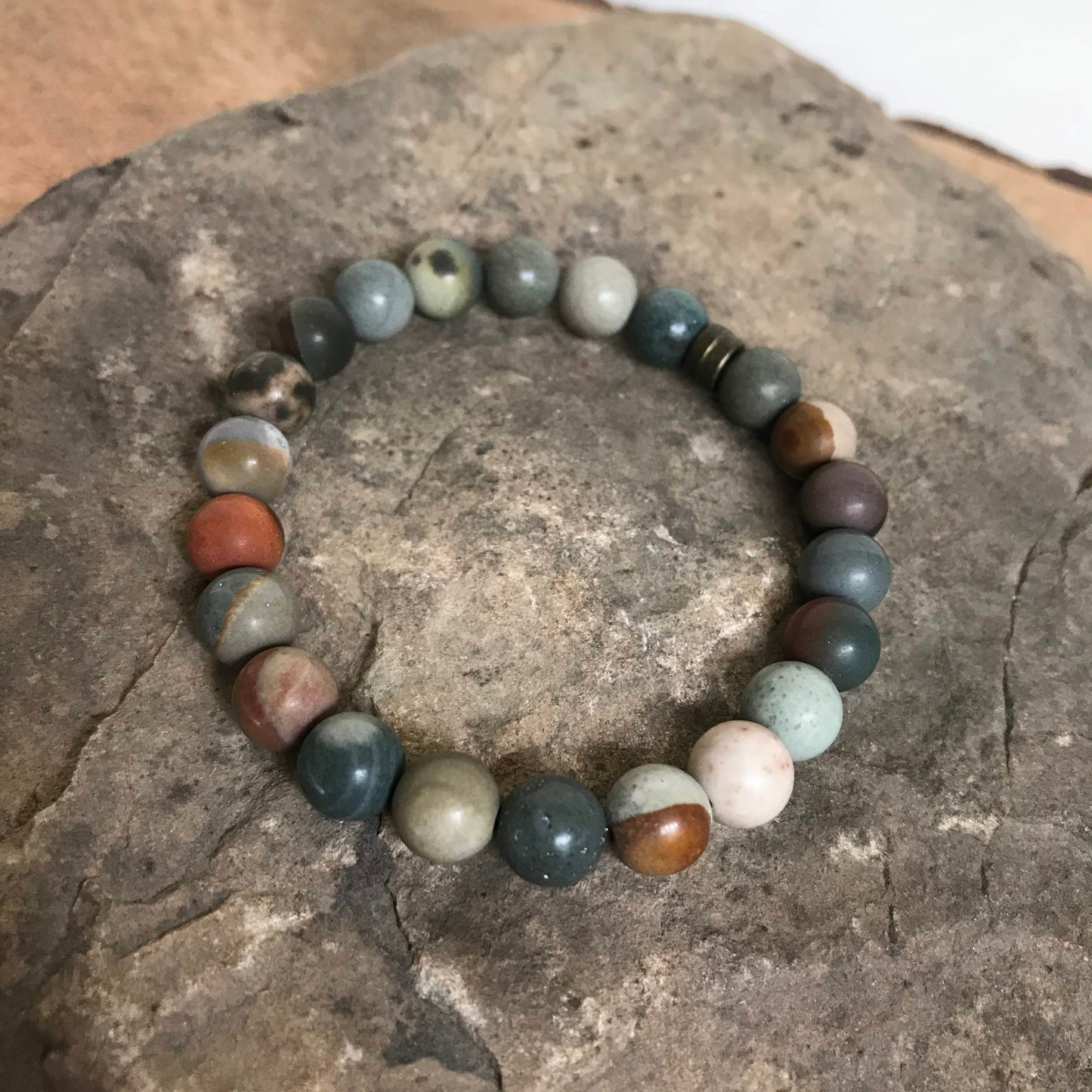 Polychrome Jasper Bracelet - Matte