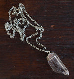 Raw Quartz Crystal Statement Necklace