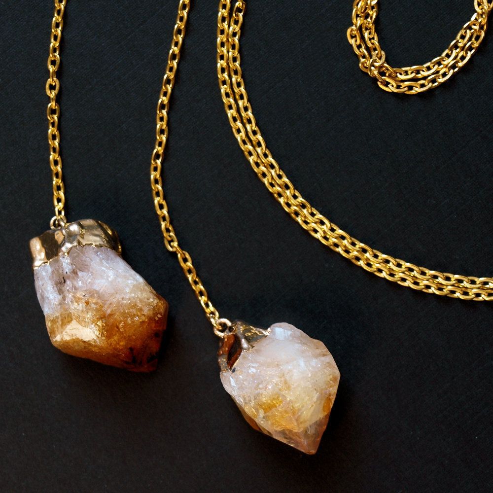 Citrine Wrap Necklace